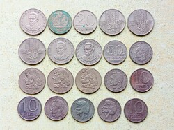 Lengyelország 20 db db Különböző Érme 10 20 50 Zloty Zlotyi 1969-1990