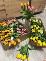 Prémium minőségű gumitulipán tulipán  műnövény művirág