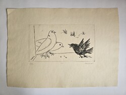 Éhség – Jelzett, számozott rézkarc (63/100)