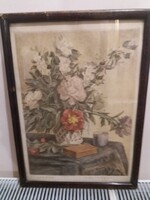 Csáki Maronyák József szinezett rézkarca