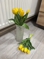 Citromsárga  Prémium minőségű gumitulipán tulipán  műnövény művirág