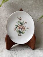 Antik virág mintás Hollóházi porcelán gyűrű tartó tálka 1970