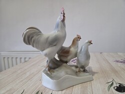 Zsolnay baromfiudvar figura