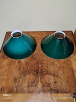 Régi bankálámpa búra zöld