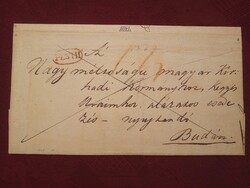 1841. Boríték, levél nélkül - Magyar királyi hadi kormányhoz...