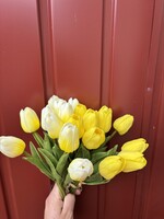 20 szál élethű habgumi  tulipán  műnövény művirág