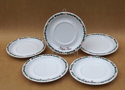Retro Alföldi porcelán alátét tálka Mátyás Pince felirattal népi dekorral 850 Ft/db