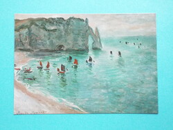 Képeslap (25) - Claude Monet - Halászbárkák kifutása