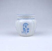 1Z736 Kisméretű kék fehér Zsolnay porcelán kaspó váza