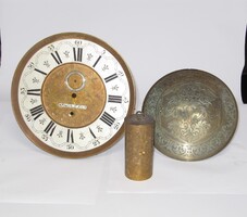 ANTIK ,NAGYMÉRETŰ SZÁMLAP ,ÓRASÚLY,INGALENCSE HÓNAPOS FALIÓRÁHOZ ,ÁLLÓ ÓRÁHOZ,1890