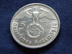 Németország Harmadik Birodalom 5 Reichsmark 1939 E 0.9000 ezüst 13.88 g