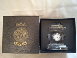 Rosenthal Versace Treasury Medusa üveg kandalló óra