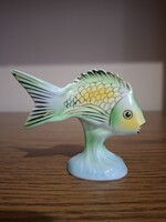 Hollóházi porcelán hal. Hibátlan. Jelzett