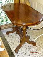 ANTIK SZALON ASZTAL DIÓ DIÓGYÖKÉR TETŐVEL FELÚJÍTOTT !!!