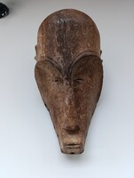 Antik afrikai nagy méretű maszk Fang népcsoport fa afrikanische Maske Gabon 758 D90 5967
