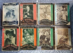 Pengős regények az 1920-30 as évekből. Max Brand. Wallace,Gardner, Curvood stb.