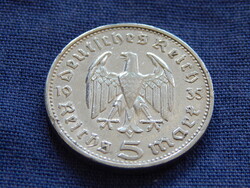 Németország Harmadik Birodalom 5 Reichsmark 1935 G 0.9000 ezüst 13.88 g