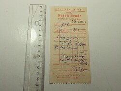 Régi vásárlási nyugta, számla - hűtőgép - Újpesti Áruház - 1981