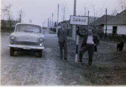 Régi fotónegatív Moszkvics 407 CI 45-51 /?/  rendszámmal   260401