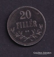 20 Fillér 1918 KB.