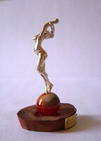 Happy silver sculpture
