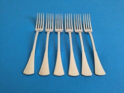 Silver 6-piece Dessert Fork Set, English Style