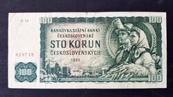 Csehszlovákia 100 Korun Korona 1961