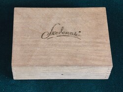 Antik fa Szerencsi csokoládés bonbonos doboz ritkaság (1930-60').