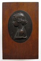 Hafner Arnold: Kislány portré kisplasztika