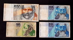 Szlovákia 500-50-50-20 Korun Korona