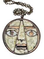 Ritka ! Percz János tűzzománc medál, nyaklánc - 53371