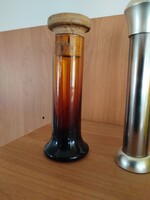 Sószóró Amber üveg 15 cm alján jelzés (?)