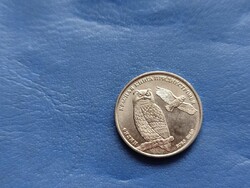DNYESZTEREN TÚLI MOLDÁV KÖZTÁRSASÁG 1 RUBEL 2018 "VÖRÖS KÖNYVES ÁLLATOK"! BAGOLY! UNC