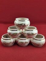 Zsolnay tavasz mintás szalvéta gyűrűk 6 db