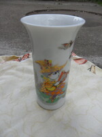 Rosenthal Bjorn Wiinblad kis art deco porcelán váza