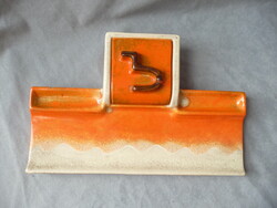 Art deco kerámia tintatartó írószertartó art deco iróasztalra való tolltartó 30 as évek kerámia