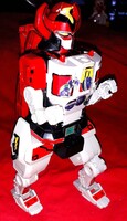 1991.EREDETI BANDAI -Mighty Morphin Power Rangers -Red Tyrannosaurus Rex Dinozord -RED T-REX FIGURA