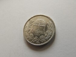 1893 KB ezüst 1 korona UNC igazi csillogó verdefényes GYŰJTEMÉNYES darab (KZB)
