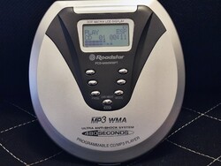 Roadstar PCD-6480WMPT hordozható CD MP3 WMA lejátszó Discman (2000-10')