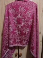 Milànóban vásárolt elefántos pashmina prémium minőségű nagyméretű sál stola