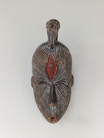 Afrikai maszk antik Songye népcsoport Kongó madár dísz africká maska D705 403 6620