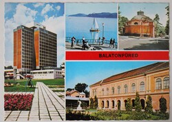 Képeslap, Balatonfüred, részletek 1981