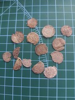 Vegyes házi - Habsburg házi töredékek, ezüst dénárok,  - 1520