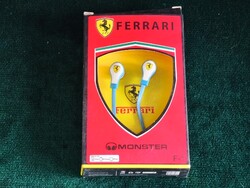 Monster Ferrari F-1 kék fülhallgató ritkaság bontott dobozban (2010-20').