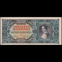 Magyarország 100.000 Milpengő 1946 EF+