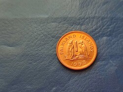 FALKLAND-SZIGETEK 1 PENNY / ONE PENNY 1998 PINGVIN! II.ERZSÉBET FIATAL! UNC!