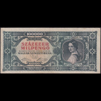 Magyarország 100.000 Milpengő 1946 VF
