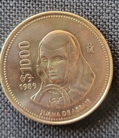 Mexikó nagy méretű 1000 pesos 1989 (VT17)
