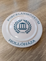 Hollóházi porcelán emlék tányér – Porcelánmúzeum 1981, vintage