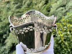 CHAMPAGNE CLUB - Ezüstözött palacktartó kosár – 0,75 és magnum palackhoz